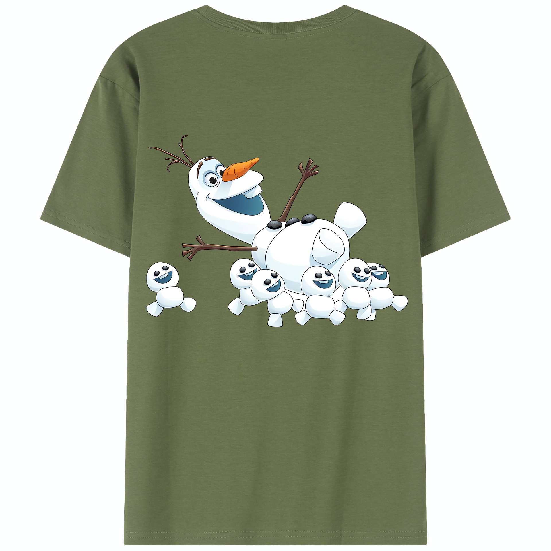 （画像用） アナと雪の女王 アンナ エルサ Frozen Anna Elsa 綿100％半袖Tシャツ（背面プリント）